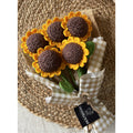 5 Round Petal Sunflowers Bouquet