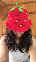 Strawberry bucket hat