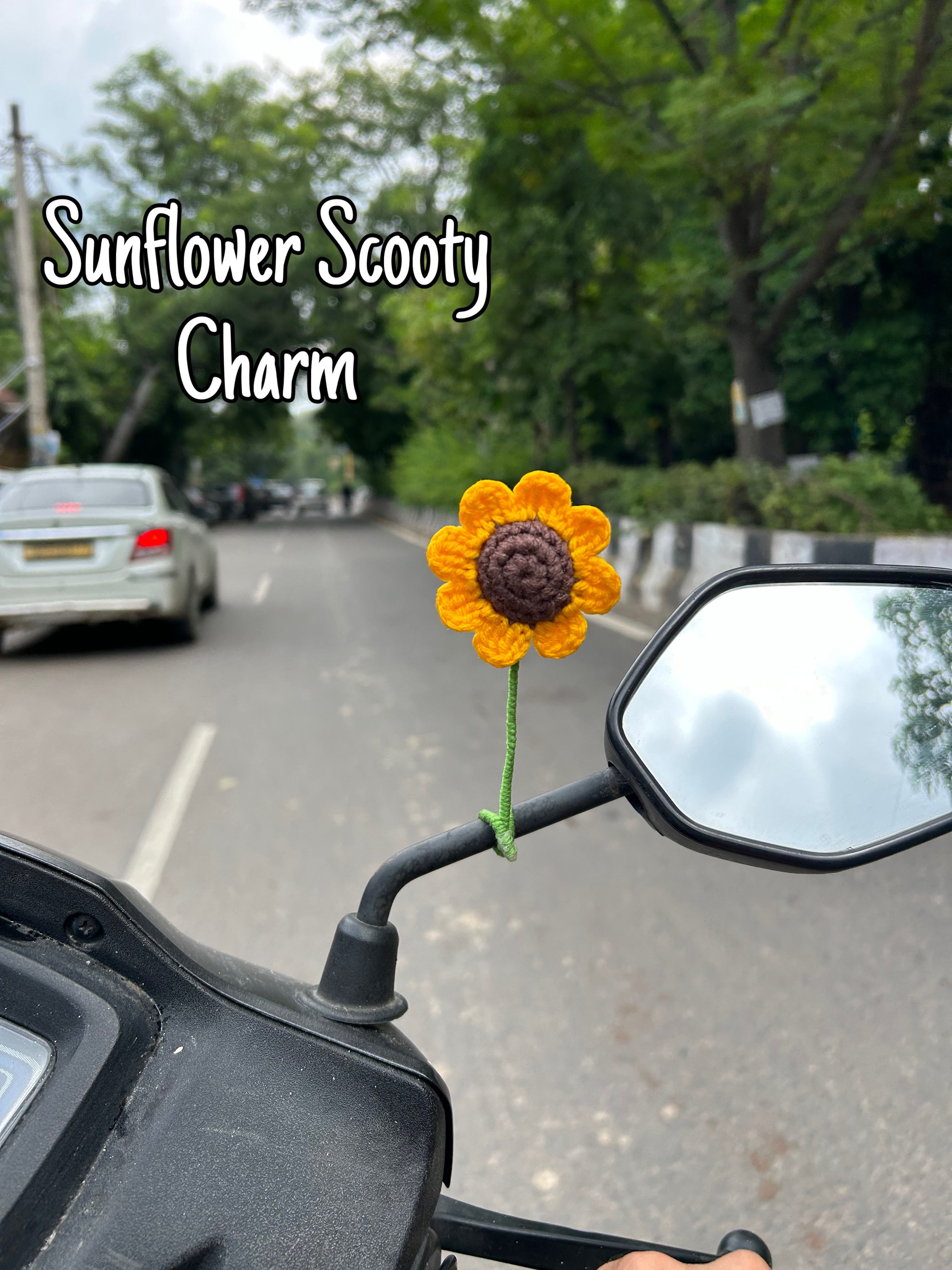 Sunflower Scooty Charm
