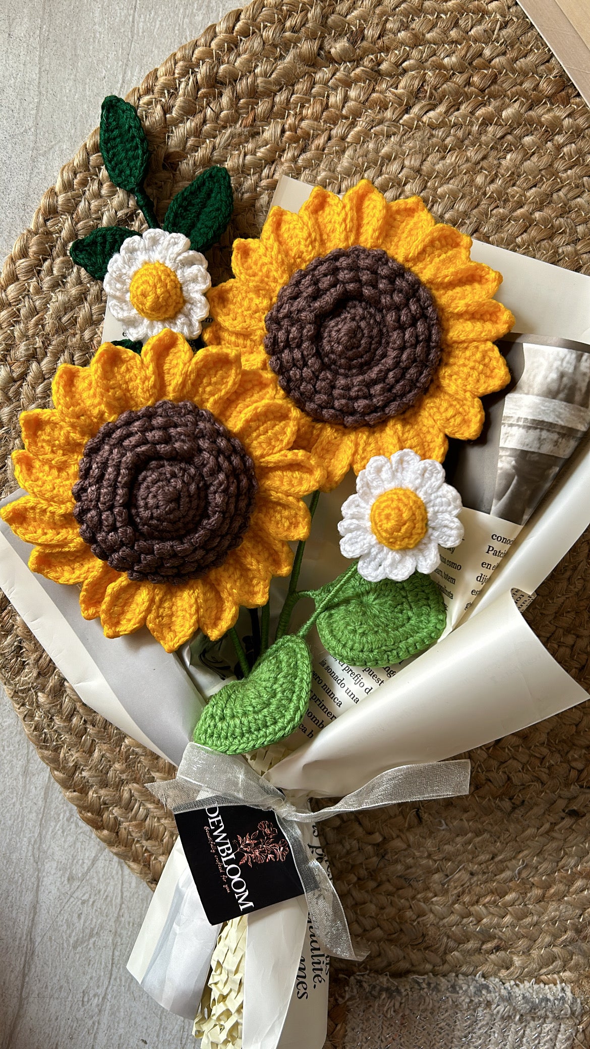 2 large sunflower daisy bouquet