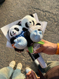 Panda Couple Plushie Bouquet
