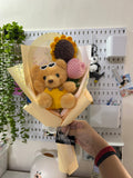 Teddy Bear & Sunflower Plushie Bouquet