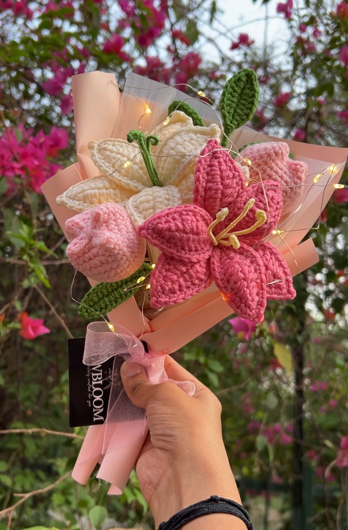 Pink Wink with lights