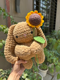 Bunny with Sunflower