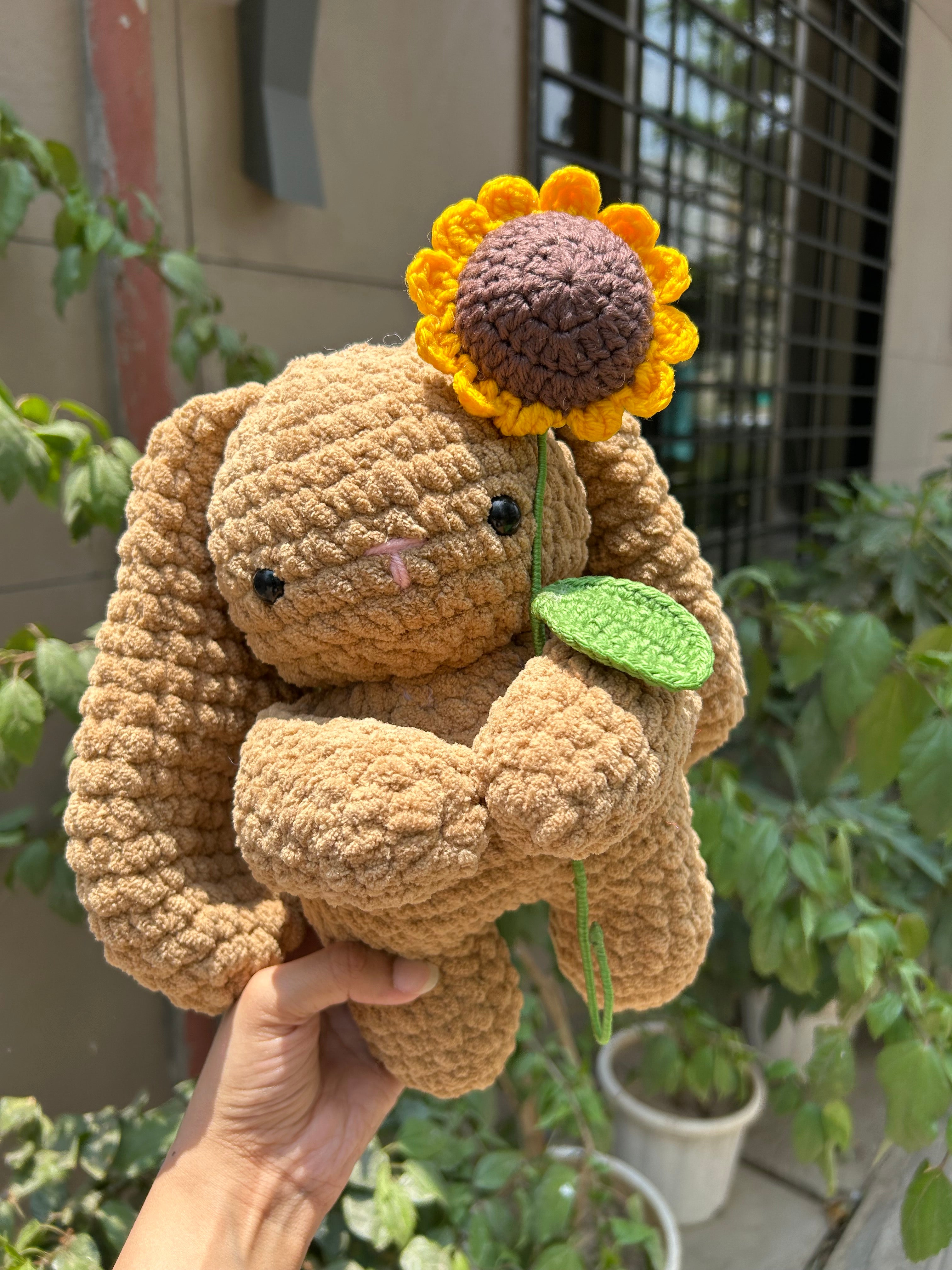 Bunny with Sunflower