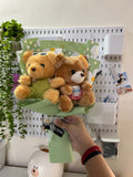 Teddy Bear Duo Plushie Bouquet