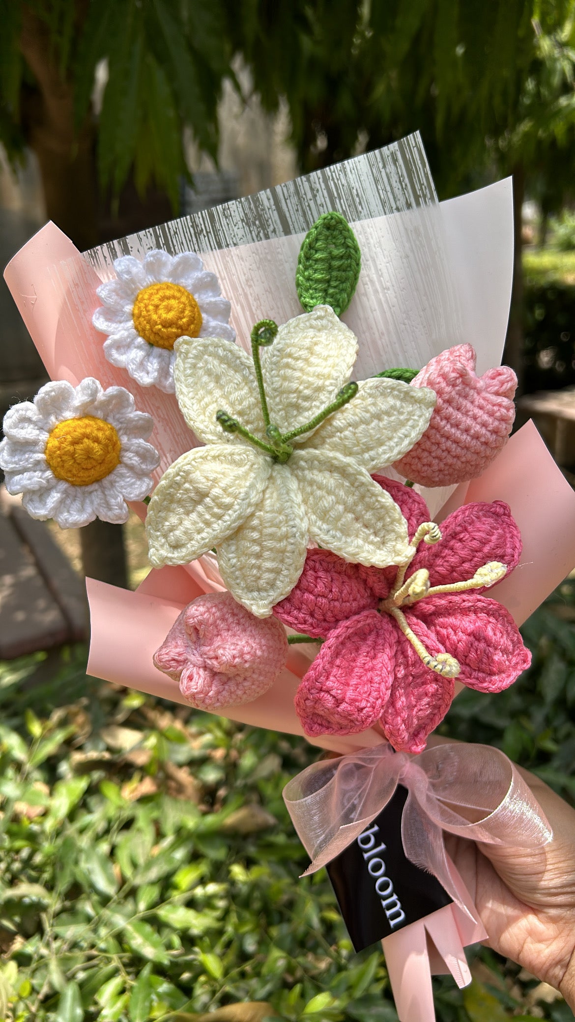 Pink Wink with Daisies